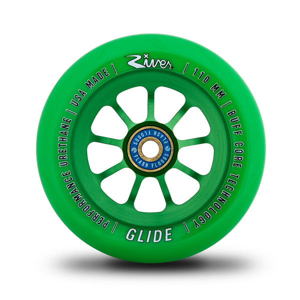 River Wheel Co - "Emeralds" Glides 110mm Wheels